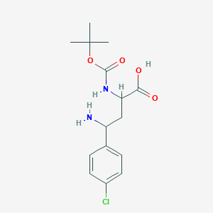 4-Amino-2-((tert-butoxycarbonyl)amino)-4-(4-chlorophenyl)butanoic acid