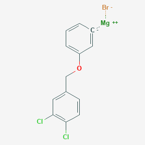 molecular formula C13H9BrCl2MgO B14878613 3-(3,4-DichlorobenZyloxy)phenylmagnesium bromide 