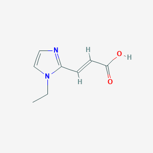 molecular formula C8H10N2O2 B1487862 3-(1-ethyl-1H-imidazol-2-yl)prop-2-enoic acid CAS No. 1344788-51-7
