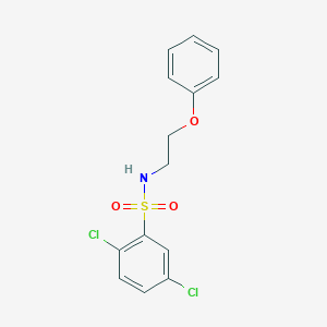 molecular formula C14H13Cl2NO3S B14878646 2,5-dichloro-N-(2-phenoxyethyl)benzenesulfonamide 