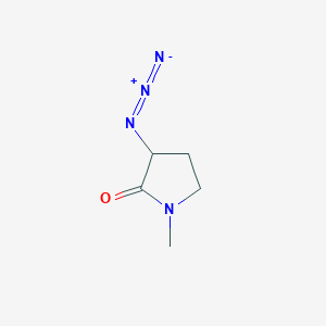 molecular formula C5H8N4O B1487865 3-叠氮-1-甲基吡咯烷-2-酮 CAS No. 33693-59-3
