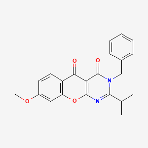 3-benzyl-2-isopropyl-8-methoxy-3H-chromeno[2,3-d]pyrimidine-4,5-dione