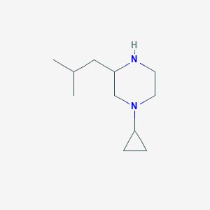 molecular formula C11H22N2 B1487868 1-环丙基-3-(2-甲基丙基)哌嗪 CAS No. 1248907-63-2