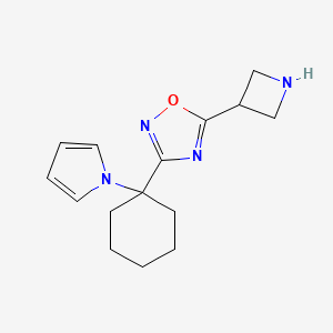 3-(1-(1H-pyrrol-1-yl)cyclohexyl)-5-(azetidin-3-yl)-1,2,4-oxadiazole