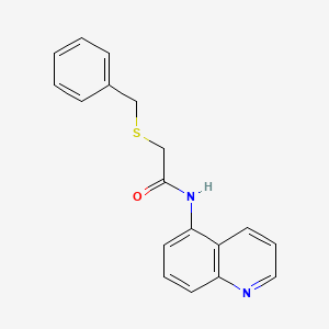 2-(benzylsulfanyl)-N-(quinolin-5-yl)acetamide