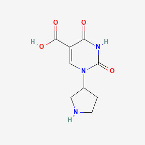 2,4-Dioxo-1-(pyrrolidin-3-yl)-1,2,3,4-tetrahydropyrimidine-5-carboxylic acid