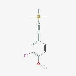 (3-Fluoro-4-methoxy-phenylethynyl)-trimethyl-silane