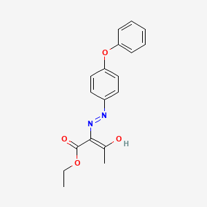 ethyl (2E)-3-oxo-2-[2-(4-phenoxyphenyl)hydrazinylidene]butanoate