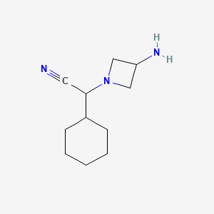 2-(3-Aminoazetidin-1-yl)-2-cyclohexylacetonitrile