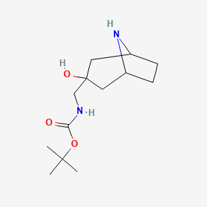 tert-Butyl ((3-hydroxy-8-azabicyclo[3.2.1]octan-3-yl)methyl)carbamate