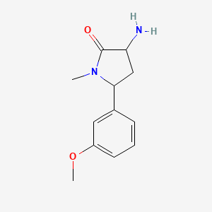 3-Amino-5-(3-methoxyphenyl)-1-methylpyrrolidin-2-one