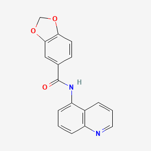 N-(quinolin-5-yl)-1,3-benzodioxole-5-carboxamide