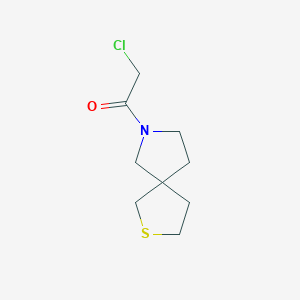 molecular formula C9H14ClNOS B14878862 2-Chloro-1-(2-thia-7-azaspiro[4.4]nonan-7-yl)ethan-1-one 