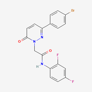 2-(3-(4-bromophenyl)-6-oxopyridazin-1(6H)-yl)-N-(2,4-difluorophenyl)acetamide