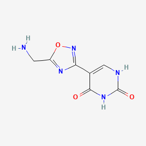 5-(5-(aminomethyl)-1,2,4-oxadiazol-3-yl)pyrimidine-2,4(1H,3H)-dione