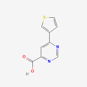 6-(Thiophen-3-yl)pyrimidine-4-carboxylic acid