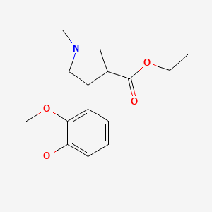 Ethyl 4-(2,3-dimethoxyphenyl)-1-methylpyrrolidine-3-carboxylate