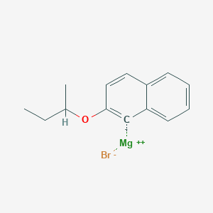 molecular formula C14H15BrMgO B14878921 (2-sec-Butyloxynaphthalen-1-yl)magnesium bromide 