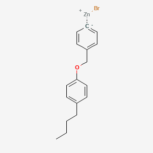 molecular formula C17H19BrOZn B14878932 4-(4-n-Butylphenoxymethyl)phenylZinc bromide 