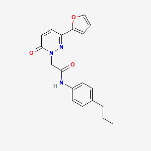 molecular formula C20H21N3O3 B14878959 N-(4-butylphenyl)-2-(3-(furan-2-yl)-6-oxopyridazin-1(6H)-yl)acetamide 