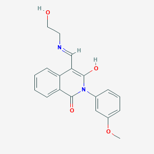 molecular formula C19H18N2O4 B14878981 (4E)-4-{[(2-hydroxyethyl)amino]methylidene}-2-(3-methoxyphenyl)isoquinoline-1,3(2H,4H)-dione 