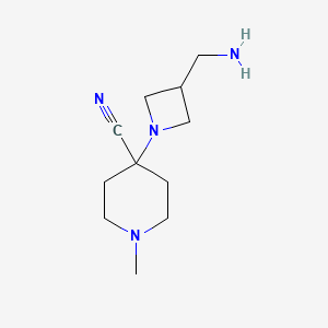 4-(3-(Aminomethyl)azetidin-1-yl)-1-methylpiperidine-4-carbonitrile