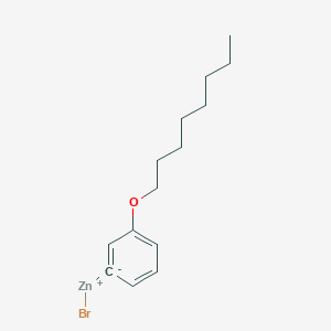 molecular formula C14H21BrOZn B14878987 3-n-OctyloxyphenylZinc bromide 