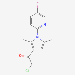 molecular formula C13H12ClFN2O B1487899 2-氯-1-[1-(5-氟吡啶-2-基)-2,5-二甲基-1H-吡咯-3-基]乙酮 CAS No. 1482965-26-3