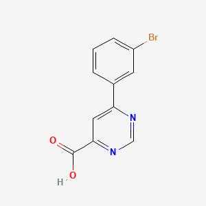 6-(3-Bromophenyl)pyrimidine-4-carboxylic acid