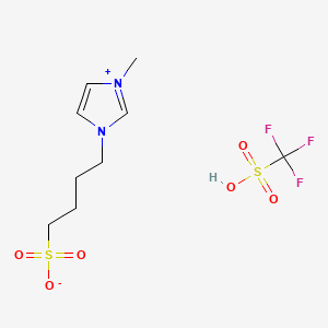 4-(3-Methyl-1H-imidazol-3-ium-1-yl)butane-1-sulfonate trifluoromethanesulfonate