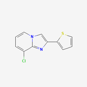 molecular formula C11H7ClN2S B14879026 8-Chloro-2-(thiophen-2-yl)imidazo[1,2-a]pyridine 