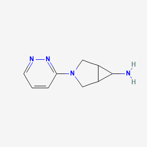 molecular formula C9H12N4 B14879038 3-(Pyridazin-3-yl)-3-azabicyclo[3.1.0]hexan-6-amine 