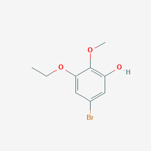 molecular formula C9H11BrO3 B14879048 5-Bromo-3-ethoxy-2-methoxyphenol 