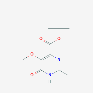 molecular formula C11H16N2O4 B14879058 Tert-butyl 5-methoxy-2-methyl-6-oxo-1,6-dihydropyrimidine-4-carboxylate 