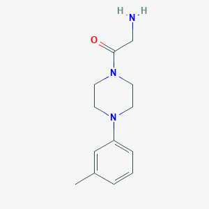 molecular formula C13H19N3O B14879068 2-Amino-1-[4-(3-methylphenyl)piperazin-1-yl]ethanone 