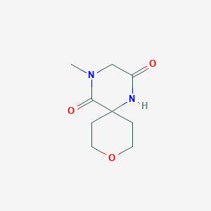 molecular formula C9H14N2O3 B14879070 4-Methyl-9-oxa-1,4-diazaspiro[5.5]undecane-2,5-dione 