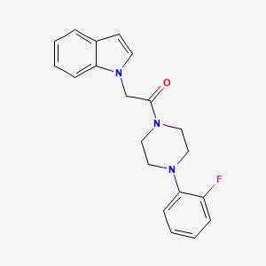 1-(4-(2-fluorophenyl)piperazin-1-yl)-2-(1H-indol-1-yl)ethanone