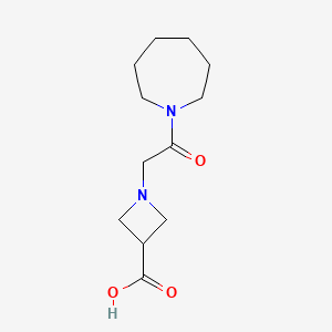 molecular formula C12H20N2O3 B1487908 1-[2-(氮杂环-1-基)-2-氧代乙基]氮杂环-3-羧酸 CAS No. 1411148-95-2