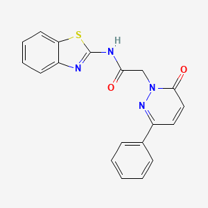 N-(benzo[d]thiazol-2-yl)-2-(6-oxo-3-phenylpyridazin-1(6H)-yl)acetamide