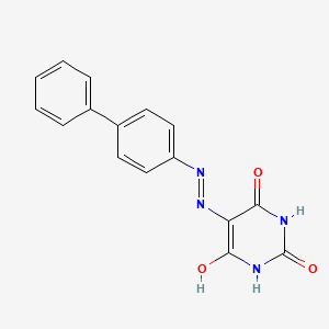 5-[2-(biphenyl-4-yl)hydrazinylidene]pyrimidine-2,4,6(1H,3H,5H)-trione