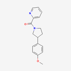 (3-(4-Methoxyphenyl)pyrrolidin-1-yl)(pyridin-2-yl)methanone