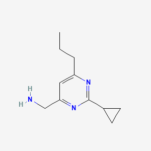 (2-Cyclopropyl-6-propylpyrimidin-4-yl)methanamine