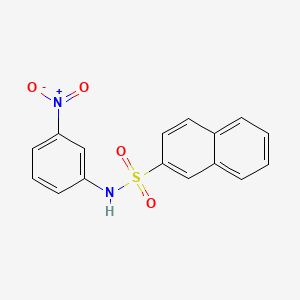 N-(3-nitrophenyl)naphthalene-2-sulfonamide