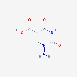 molecular formula C5H5N3O4 B14879195 1-Amino-2,4-dioxo-1,2,3,4-tetrahydropyrimidine-5-carboxylic acid 