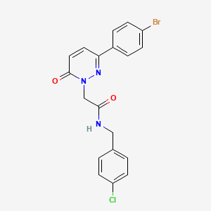 2-(3-(4-bromophenyl)-6-oxopyridazin-1(6H)-yl)-N-(4-chlorobenzyl)acetamide