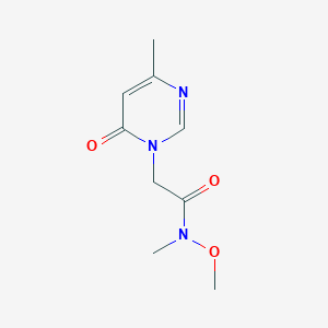 N-methoxy-N-methyl-2-(4-methyl-6-oxopyrimidin-1(6H)-yl)acetamide