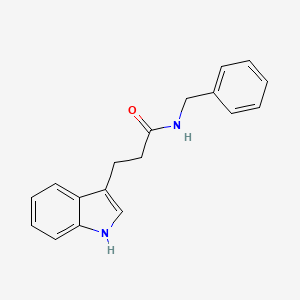 molecular formula C18H18N2O B14879246 N-benzyl-3-(1H-indol-3-yl)propanamide 