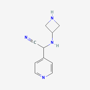 2-(Azetidin-3-ylamino)-2-(pyridin-4-yl)acetonitrile