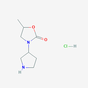 5-Methyl-3-(pyrrolidin-3-yl)oxazolidin-2-one hydrochloride