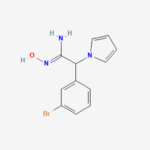 (Z)-2-(3-bromophenyl)-N'-hydroxy-2-(1H-pyrrol-1-yl)acetimidamide